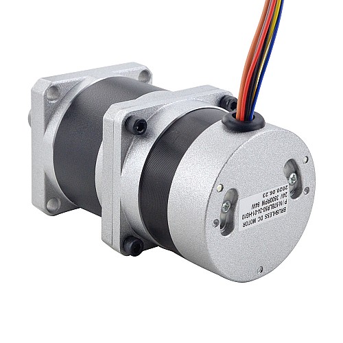 24V 84W 350RPM Bezszczotkowy silnik prądu stałego z przekładnią 1.89Nm(267.65oz.in) 10:1 Precyzyjna skrzynia biegów