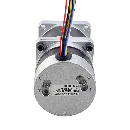 24V 84W 350RPM Bezszczotkowy silnik prądu stałego z przekładnią 1.89Nm(267.65oz.in) 10:1 Precyzyjna skrzynia biegów