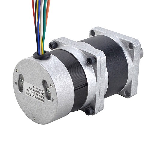 24V 84W 350RPM Bezszczotkowy silnik prądu stałego z przekładnią 1.89Nm(267.65oz.in) 10:1 Precyzyjna skrzynia biegów