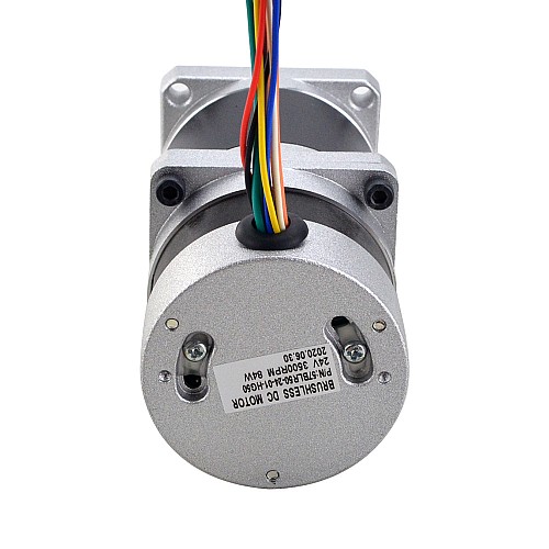 24V 84W 70RPM Bezszczotkowy silnik prądu stałego z przekładnią 8.63Nm(1221.4oz.in) 50:1 Precyzyjna skrzynia biegów