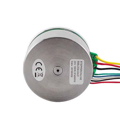 24V 3740RPM 0,284Nm 100W 5,3A Silnik z zewnętrznym wirnikiem Ф61,2x34mm