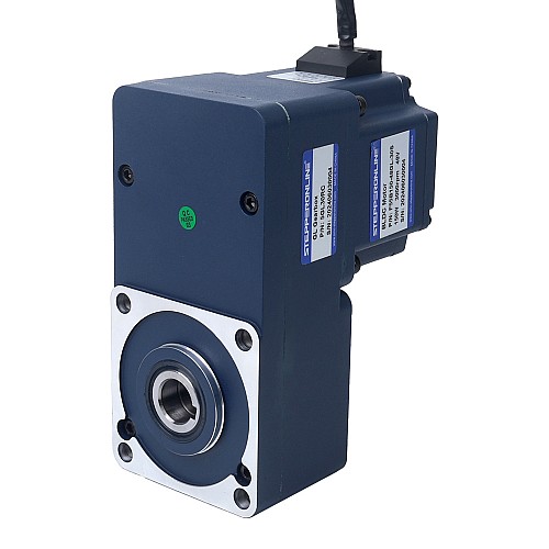 48V 150W 100RPM 10,50Nm(1486,92oz.in) Bezszczotkowy silnik prądu stałego z przekładnią 30:1 z wałem drążonym przekładnią równoległą - F55B150-48GL-30S/5GL30RC | StepperOnline UK
