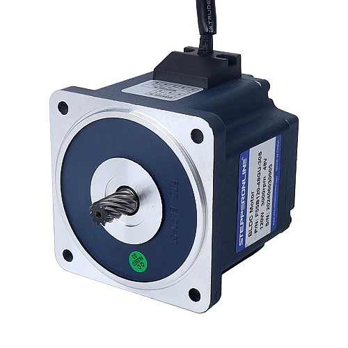 24V 84W 350RPM Bezszczotkowy silnik prądu stałego z przekładnią 1.89Nm(267.65oz.in) 10:1 Precyzyjna skrzynia biegów Bezszczotkowy silnik prądu stałego 48V 120W 15RPM z przekładnią 20,00Nm(2832,24oz.in) Skrzynia biegów czołowa 200:1 - F55B120-48GU-30S/5GU200KB | StepperOnline