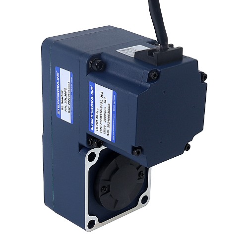 24V 150W 100RPM 10,50Nm(1486,92oz.in) Bezszczotkowy silnik prądu stałego z przekładnią 30:1 z wałem drążonym przekładnią równoległą - F55B150-24GL-30S/5GL30RC | StepperOnline UK