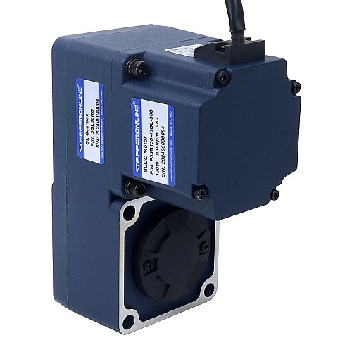 48V 150W 100RPM 10,50Nm(1486,92oz.in) Bezszczotkowy silnik prądu stałego z przekładnią 30:1 z wałem drążonym przekładnią równoległą - F55B150-48GL-30S/5GL30RC | StepperOnline UK