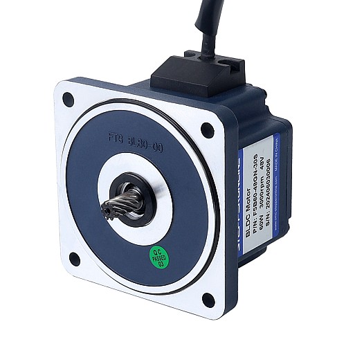 Bezszczotkowy silnik prądu stałego 48V 60W 150RPM z przekładnią 2,79Nm(395,10oz.in) Skrzynia biegów czołowa 20:1 - F5B60-48GN-30S/5GN20K | StepperOnline