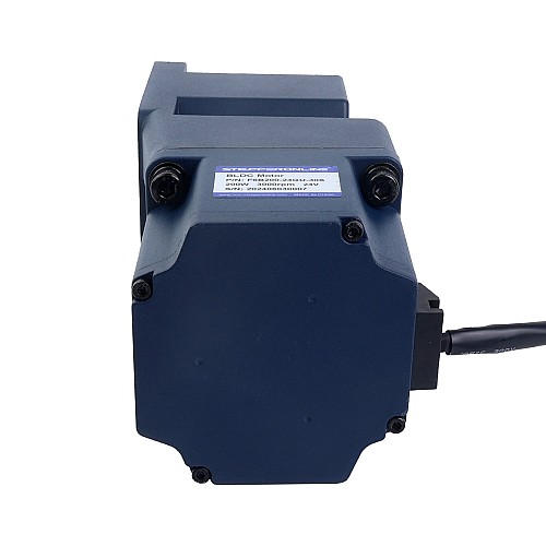 Silnik przekładniowy BLDC 48V, 200W, 30RPM, 27,16Nm(3845,76oz.in) Skrzynia biegów kątowa 100:1 - F6B200-48GU-30S/6GU100RC | StepperOnline Silnik przekładniowy BLDC 48V, 200W, 30RPM, 27,16Nm(3845,76oz.in) Skrzynia biegów kątowa 100:1 - F6B200-48GU-30S/6GU100RC | StepperOnline