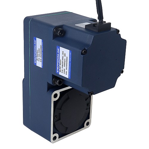 48V 250W 100RPM 20,00Nm(2832,23oz.in) Bezszczotkowy silnik prądu stałego z przekładnią 30:1 z wałem drążonym przekładnią równoległą - F6B250-48GL-30S/6GL30RC | StepperOnline UK