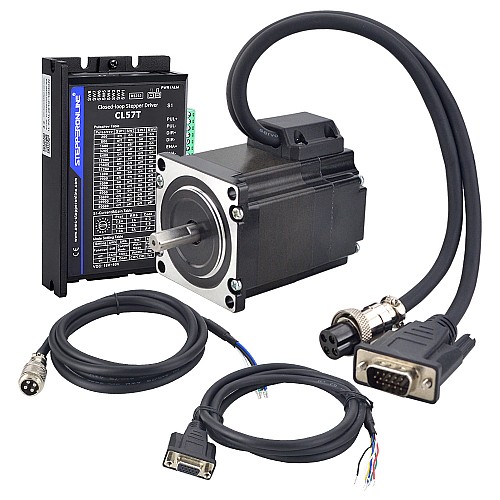 Seria TS 1,2Nm(169.93oz.in) 1-osiowy zestaw krokowy CNC z zamkniętą pętlą Nema 23 Silnik i sterownik