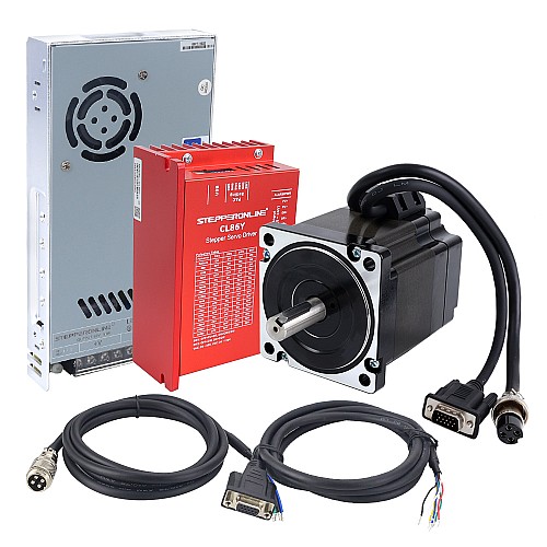 YS Series 1 Oś 4,30Nm(608,93oz.in) Nema 34 Closed Loop Silnika Krokowego Kit z Zasilaczem - 1-CLYS48 | StepperOnline