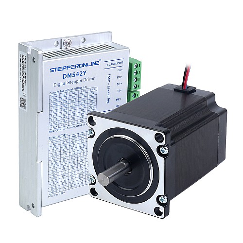 YS Seria 1 Oś Zestaw Silnika Krokowego 1.9Nm (269.06oz.in) Nema 23 Silnik Krokowy i Sterownik - 1-DM542Y-23HS30 | StepperOnline
