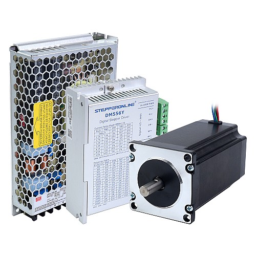 YS Seria 1 Oś Zestaw Silnika Krokowego 3.00Nm (424.83oz.in) Nema 23 Silnik Krokowy, Sterownik i Zasilacz 36V - 1-DM556Y-S30 | StepperOnline