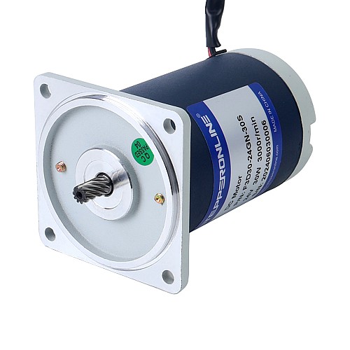 Szczotkowany 24V 30W 0,19Nm(26,91oz.in) 999RPM z silnikiem z przekładnią zębatą czołową 3:1 na prąd stały - F3D30-24GN-30S/3GN3K | StepperOnline