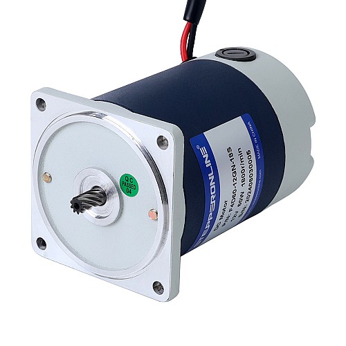 Szczotkowany 12V 60W 0,77Nm(109,04oz.in) 600RPM z silnikiem z przekładnią zębatą czołową 3:1 na prąd stały - F4D60-12GN-18S/4GN3K | StepperOnline