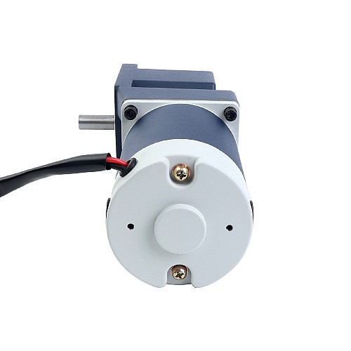 Szczotkowany 12V 60W 1,35Nm(191,18oz.in) 300RPM z silnikiem prądu stałego z przekładnią kątową 10:1 - F4D60-12GN-30S/4GN10RT | StepperOnline