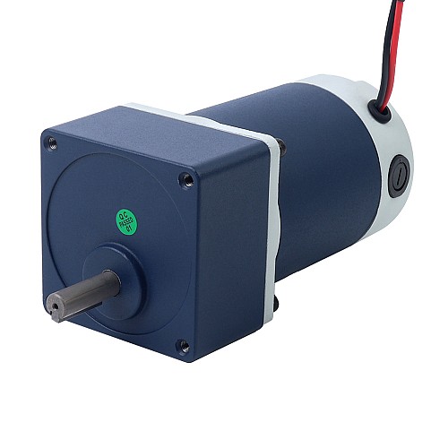 Szczotkowany silnik z przekładnią 12V DC60Kg.cm/3.5RPM w/ 1166:1 Przekładnia prostokątna Szczotkowany 12V 60W 8,00Nm(1132,89oz.in) 15RPM z silnikiem z przekładnią zębatą czołową 200:1 na prąd stały - F4D60-12GN-30S/4GN200K | StepperOnline