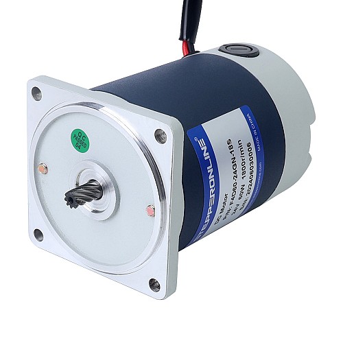 Szczotkowany 24V 60W 5,15Nm(729,30oz.in) 90RPM z silnikiem z przekładnią zębatą czołową 20:1 na prąd stały - F4D60-24GN-18S/4GN20K | StepperOnline