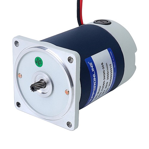 Szczotkowany 24V 60W 6,96Nm(985,62oz.in) 60RPM z silnikiem z przekładnią zębatą czołową 50:1 na prąd stały - F4D60-24GN-30S/4GN50K | StepperOnline