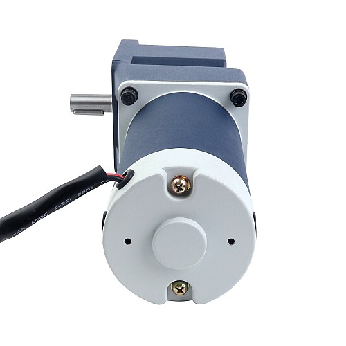 Szczotkowany 24V 150W 40,00Nm(5664,47oz.in) 16,67RPM z silnikiem prądu stałego z przekładnią kątową 180:1 - F5D150-24GU-30S/5GU180RT | StepperOnline