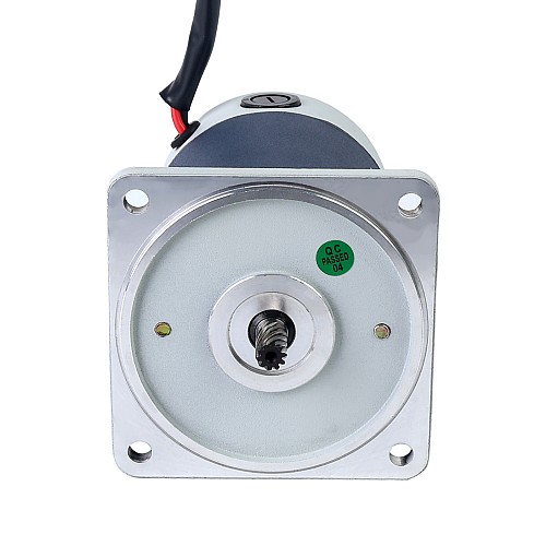 Szczotkowany silnik z przekładnią 12V DC60Kg.cm/3.5RPM w/ 1166:1 Przekładnia prostokątna Szczotkowany 12V 60W 3,86Nm(546,62oz.in) 120RPM z silnikiem z przekładnią zębatą czołową 15:1 na prąd stały - F5D60-12GN-18S/5GN15K | StepperOnline