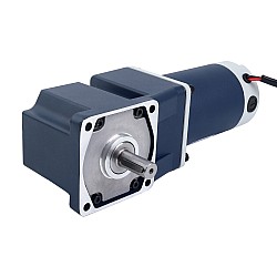 Szczotkowany 24V 90W 40,00Nm(5664,47oz.in) 10RPM z silnikiem prądu stałego z przekładnią kątową 180:1