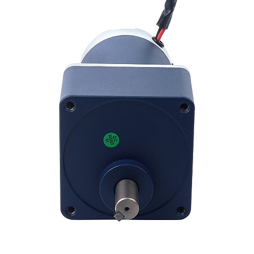 Szczotkowany silnik z przekładnią 12V DC60Kg.cm/3.5RPM w/ 1166:1 Przekładnia prostokątna Szczotkowany 48V 90W 1,16Nm(164,27oz.in) 600RPM z silnikiem z przekładnią zębatą czołową 5:1 na prąd stały - F5D90-48GU-30S/5GU5KB | StepperOnline