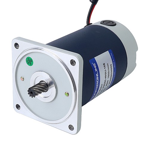 Szczotkowany 48V 90W 6,95Nm(984,20oz.in) 90RPM z silnikiem z przekładnią zębatą czołową 20:1 na prąd stały - F5D90-48GU-18S/5GU20KB | StepperOnline