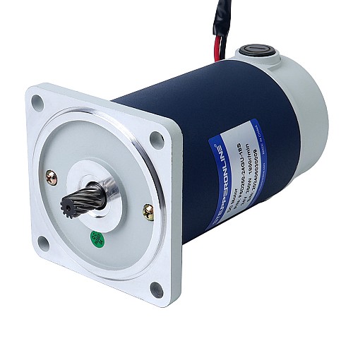 Szczotkowany 24V 250W 26,10Nm(3696,06oz.in) 60RPM z silnikiem z przekładnią zębatą czołową 30:1 na prąd stały - F6D250-24GU-18S/6GU30K | StepperOnline