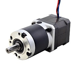 Silnik krokowy Nema 17 L=39mm Przełożenie przekładni planetarnej 100:1 serii MG