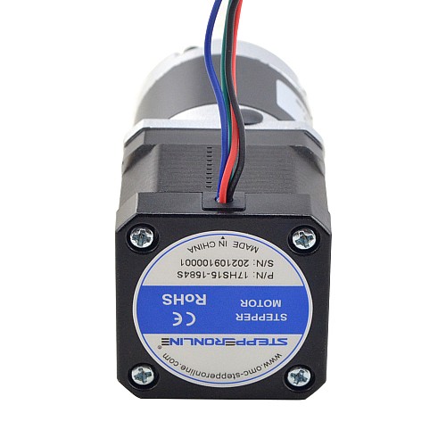 Silnik krokowy Nema 17 L=39mm Przełożenie przekładni planetarnej 50:1 serii MG