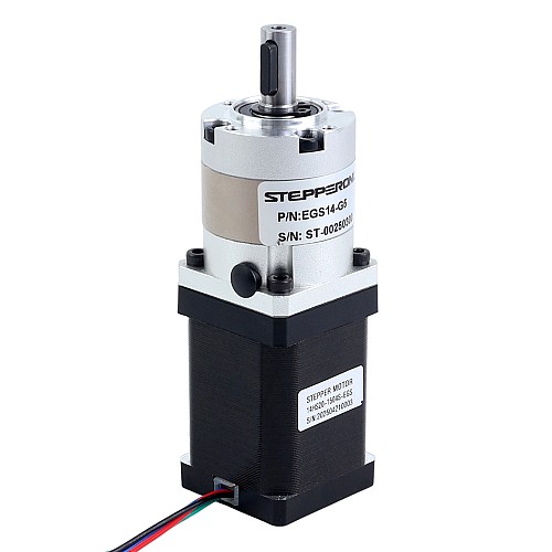 Silnik krokowy Nema 14 bipolarny L=52mm z przekładnią planetarną serii EG przełożeni 5:1 - 14HS20-1504S-EGS5 | StepperOnline