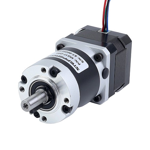 Silnik krokowy Nema 17 bipolarny L=34mm z przekładnią planetarną serii MG przełożeni 50:1 - 17HS13-0404S-MG50 | StepperOnline