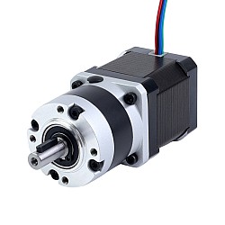 Silnik krokowy Nema 17 bipolarny L=48mm z przekładnią planetarną serii MG przełożeni 10:1