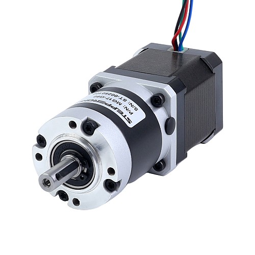 Silnik krokowy Nema 17 bipolarny L=48mm z przekładnią planetarną serii MG przełożeni 100:1 - 17HS19-1684S-MG100 | StepperOnline