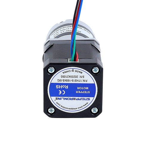 Silnik krokowy Nema 17 bipolarny L=48mm z przekładnią planetarną serii MG przełożeni 100:1 - 17HS19-1684S-MG100 | StepperOnline