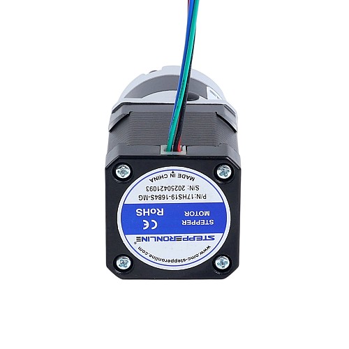 Silnik krokowy Nema 17 bipolarny L=48mm z przekładnią planetarną serii MG przełożeni 5:1 - 17HS19-1684S-MG5 | StepperOnline