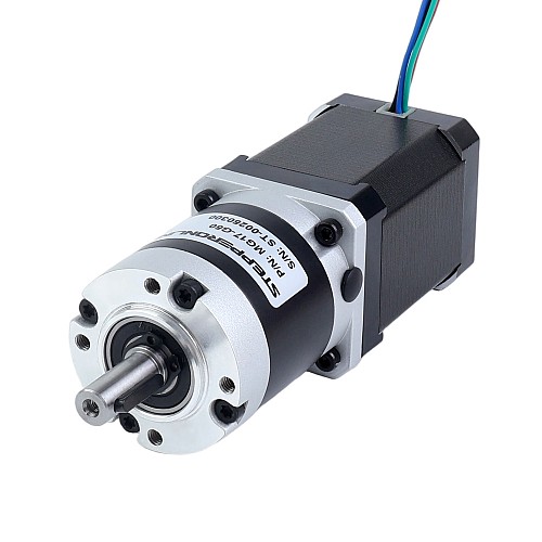 Silnik krokowy Nema 17 bipolarny L=60mm z przekładnią planetarną serii MG przełożeni 50 - 17HS24-2104S-MG50 | StepperOnline