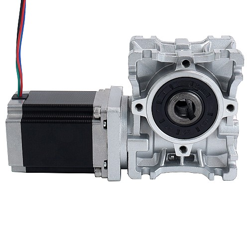 Nema 23 Silnik krokowy 76mm Przełożenie przekładni 5:1 NMRVS30 Reduktor prędkości przekładni ślimakowej - 23HS30-2804S-RVS30-G5 | StepperOnline