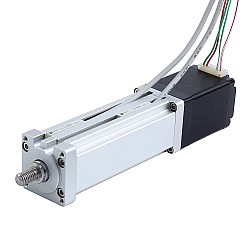 Nema 11 Śrubą Kulową Siłownik Elektryczny 1.0A Skok 80mm 0.1Nm(14.16oz.in) Skok śruby 2mm(0.07874") z Wyłącznik Krańcowy