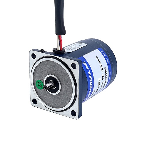 Jednofazowy 220VAC 6W 50Hz Kołnierz 60mm Przełożenie 50:1 Silnik indukcyjny prądu przemiennego z przekładnią czołową Jednofazowy 220VAC 6W 50Hz Kołnierz 60mm Przełożenie 50:1 Silnik indukcyjny prądu przemiennego z przekładnią czołową