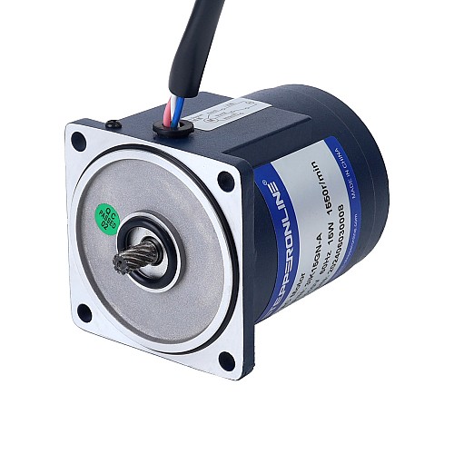 Jednofazowy 110VAC 15W 60Hz Kołnierz 70mm Przełożenie 200:1 Silnik indukcyjny prądu przemiennego z przekładnią czołową Jednofazowy 110VAC 15W 60Hz Kołnierz 70mm Przełożenie 200:1 Silnik indukcyjny prądu przemiennego z przekładnią czołową