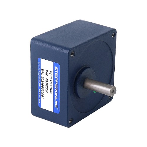 Szczotkowany silnik z przekładnią 12V DC60Kg.cm/3.5RPM w/ 1166:1 Przekładnia prostokątna Szczotkowany 12V 60W 8,00Nm(1132,89oz.in) 15RPM z silnikiem z przekładnią zębatą czołową 200:1 na prąd stały - F4D60-12GN-30S/4GN200K | StepperOnline