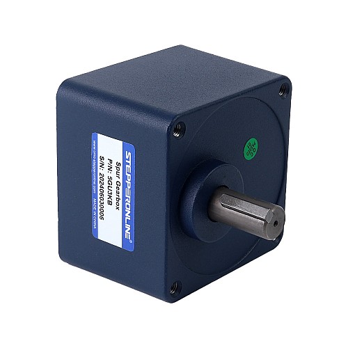 Szczotkowany silnik z przekładnią 12V DC60Kg.cm/3.5RPM w/ 1166:1 Przekładnia prostokątna Szczotkowany 48V 90W 0,69Nm(97,71oz.in) 999RPM z silnikiem z przekładnią zębatą czołową 3:1 na prąd stały - F5D90-48GU-30S/5GU3KB | StepperOnline