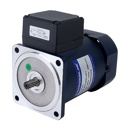 Jednofazowy 220VAC 120W 60Hz Kołnierz 90mm Przełożenie 10:1 Silnik indukcyjny prądu przemiennego z przekładnią kątową 120W 110VAC 60Hz 135RPM 6,20Nm(877,99oz.in) Kołnierz 90mm Jednofazowy silnik indukcyjny prądu przemiennego z wałem drążonym z przekładnią kątową - 5IK120GU-AFT/5GU10RC | StepperOnline