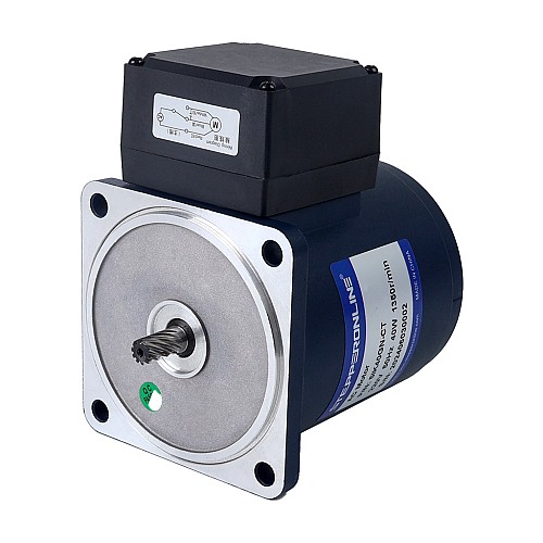 Jednofazowy 220VAC 40W 50Hz Kołnierz 90mm Przełożenie 50:1 Silnik indukcyjny prądu przemiennego z przekładnią czołową