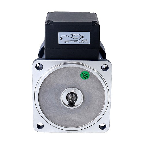 Jednofazowy 220VAC 60W 50Hz Kołnierz 90mm Przełożenie 3:1 Silnik indukcyjny prądu przemiennego z przekładnią czołową Jednofazowy 220VAC 60W 50Hz Kołnierz 90mm Przełożenie 3:1 Silnik indukcyjny prądu przemiennego z przekładnią czołową