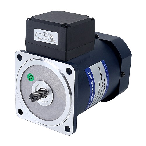Jednofazowy 110VAC 90W 60Hz Kołnierz 90mm Przełożenie 50:1 Silnik indukcyjny prądu przemiennego z przekładnią czołową Jednofazowy 110VAC 90W 60Hz Kołnierz 90mm Przełożenie 50:1 Silnik indukcyjny prądu przemiennego z przekładnią czołową