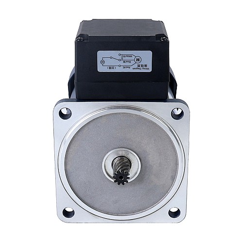 Jednofazowy 110VAC 90W 60Hz Kołnierz 90mm Przełożenie 50:1 Silnik indukcyjny prądu przemiennego z przekładnią czołową Jednofazowy 110VAC 90W 60Hz Kołnierz 90mm Przełożenie 50:1 Silnik indukcyjny prądu przemiennego z przekładnią czołową