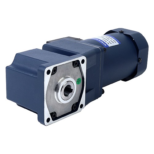 Jednofazowy 220VAC 90W 60Hz Kołnierz 90mm Przełożenie 20:1 Silnik indukcyjny prądu przemiennego z przekładnią kątową 90W 110VAC 60Hz 67,5RPM 9,30Nm(1316,99oz.in) Kołnierz 90mm Jednofazowy silnik indukcyjny prądu przemiennego z wałem drążonym z przekładnią kątową - 5IK90GU-AFT/5GU20RC | StepperOnline