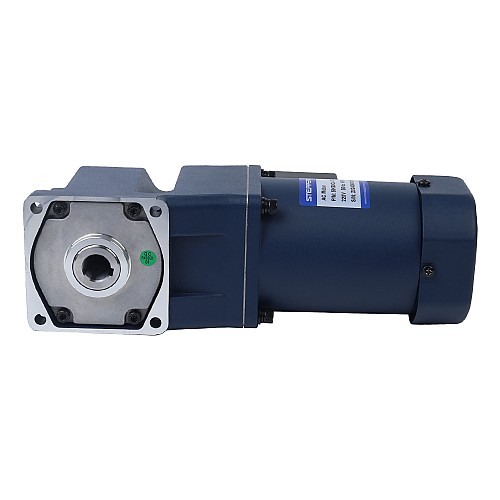 Jednofazowy 220VAC 90W 60Hz Kołnierz 90mm Przełożenie 20:1 Silnik indukcyjny prądu przemiennego z przekładnią kątową 90W 110VAC 60Hz 67,5RPM 9,30Nm(1316,99oz.in) Kołnierz 90mm Jednofazowy silnik indukcyjny prądu przemiennego z wałem drążonym z przekładnią kątową - 5IK90GU-AFT/5GU20RC | StepperOnline